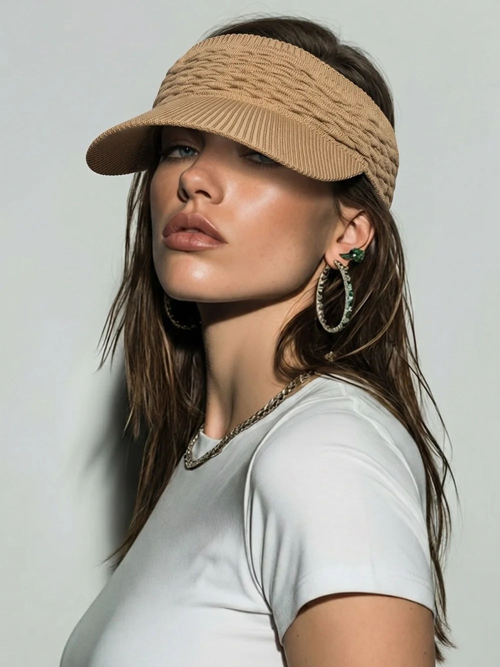 4 Pack Knit Visor Hat - Women's Casual Sun Visor - Picture 1 of 13